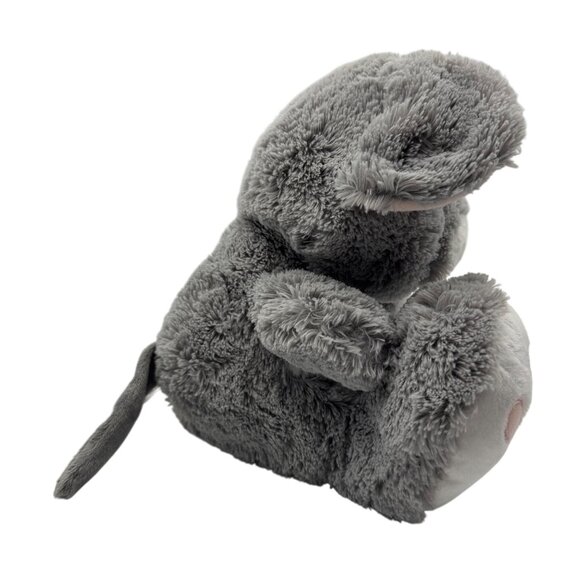 Aurora Taddle Toes Scurry Mouse Plush Stuffed Animal Toy 10" Gray & Pink Polyest - Picture 8 of 8